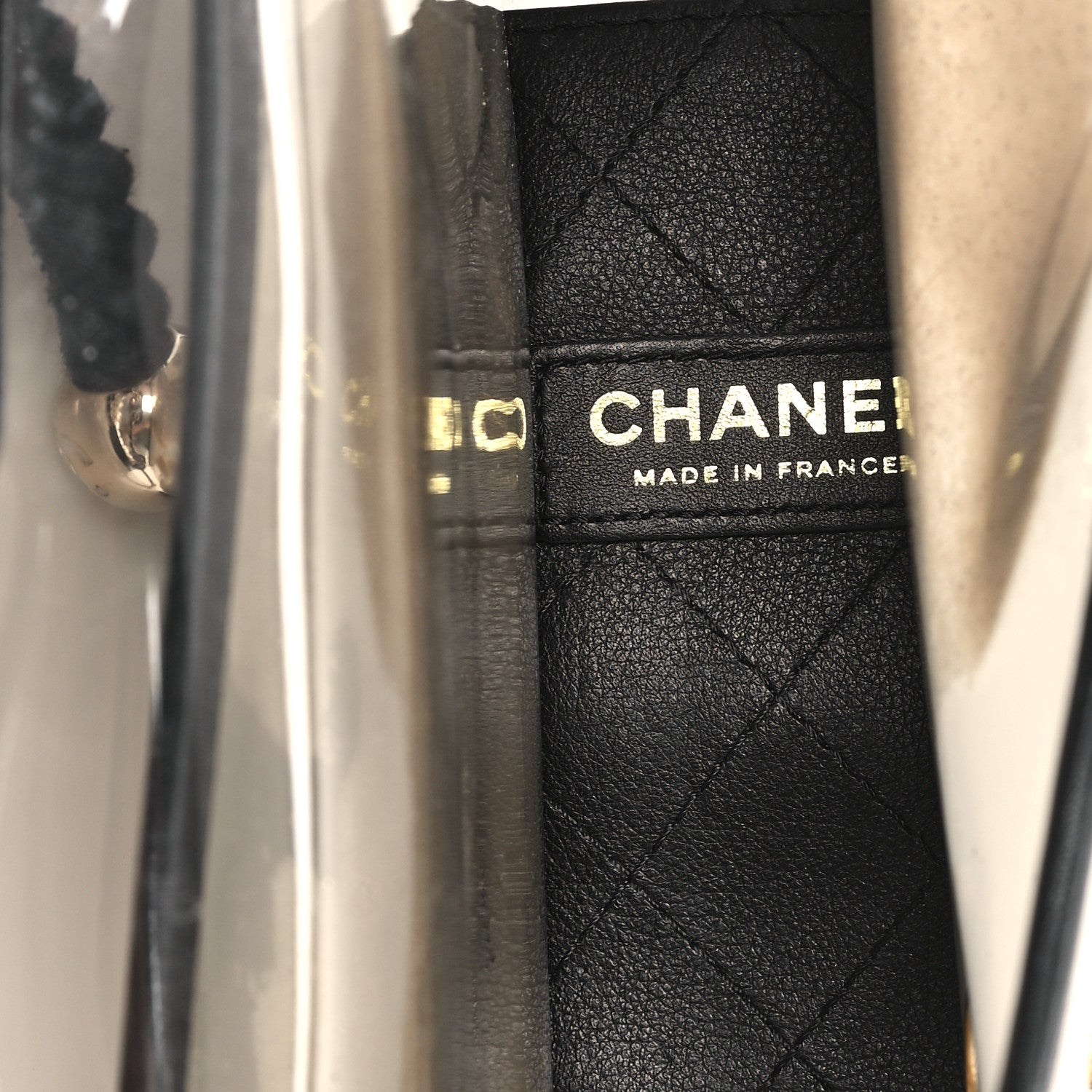 Chanel Lambskin PVC Sand By The Sea Flap With Pearl Strap Black 6 of 11