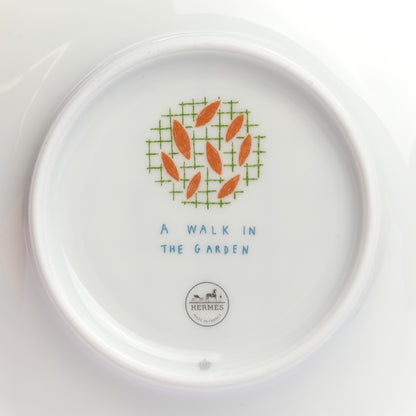 Hermes Porcelain A Walk In The Garden Tea Cup And Saucer Set Of 2 6 of 8