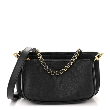 Louis Vuitton Empreinte Monogram Giant Multi Pochette Accessories Black 1 of 13
