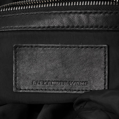Alexander Wang Lambskin Marti Backpack Bag Washed Black Rhodium Hardware 7 of 9