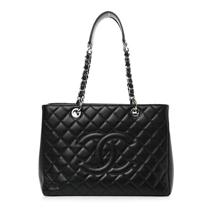Chanel Caviar Quilted Grand Shopping Tote GST Black 1 of 10