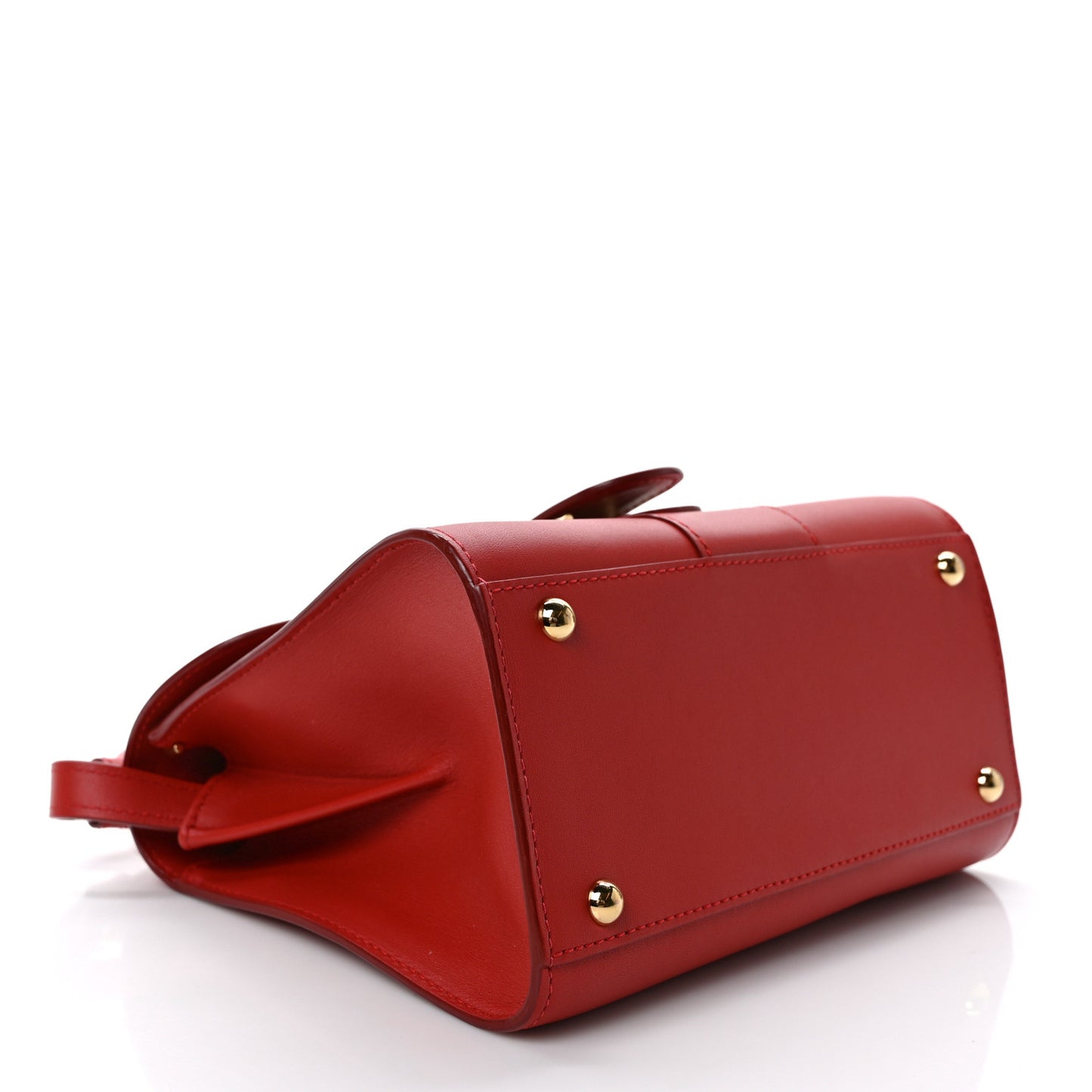 Box Calfskin Mini Brillant Satchel Red