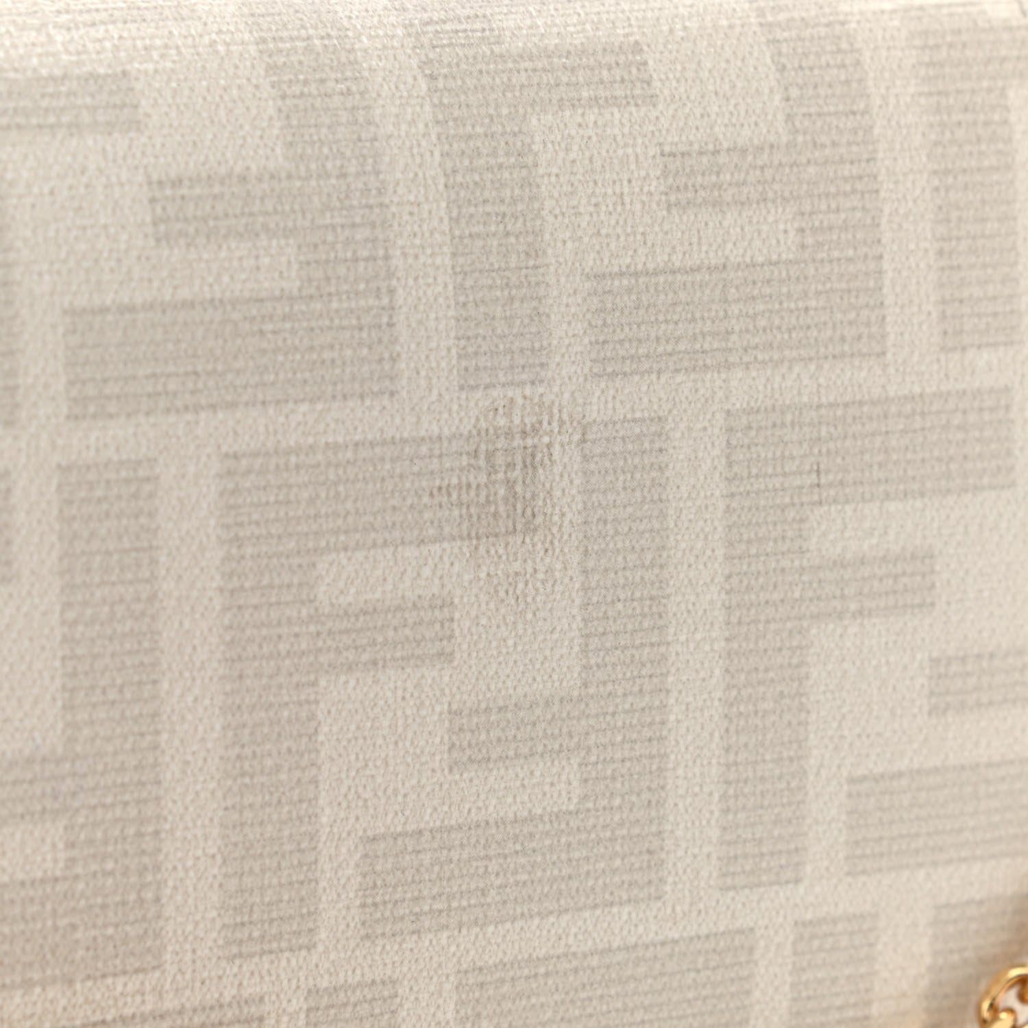 Fendi Glazed Fabric Vitello Liberty FF Logo Bikini Girls Inlay Continental Wallet On Chain Bianco Perla Multicolor 9 of 9
