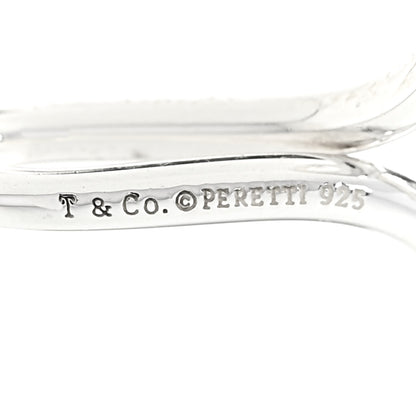 Tiffany Sterling Silver Elsa Peretti Infinity Cross Pendant Necklace 7 of 8