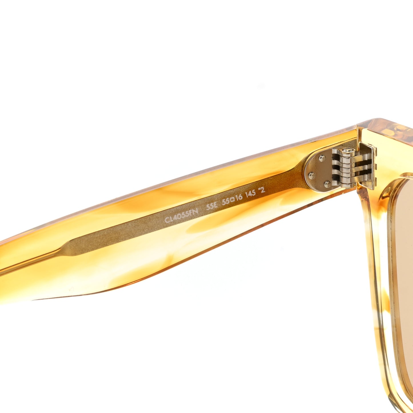 Oversized Square Sunglasses CL40055FN Yellow