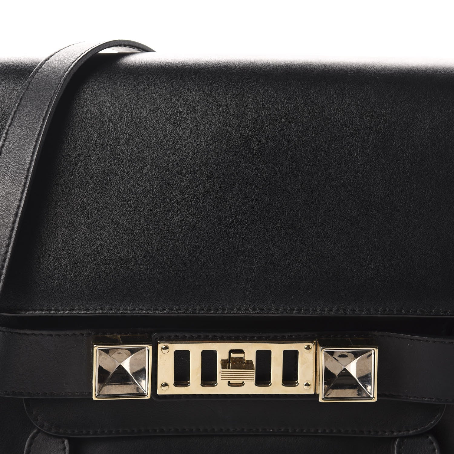 Proenza Schouler Calfskin PS11 Classic Shoulder Bag Black 9 of 9