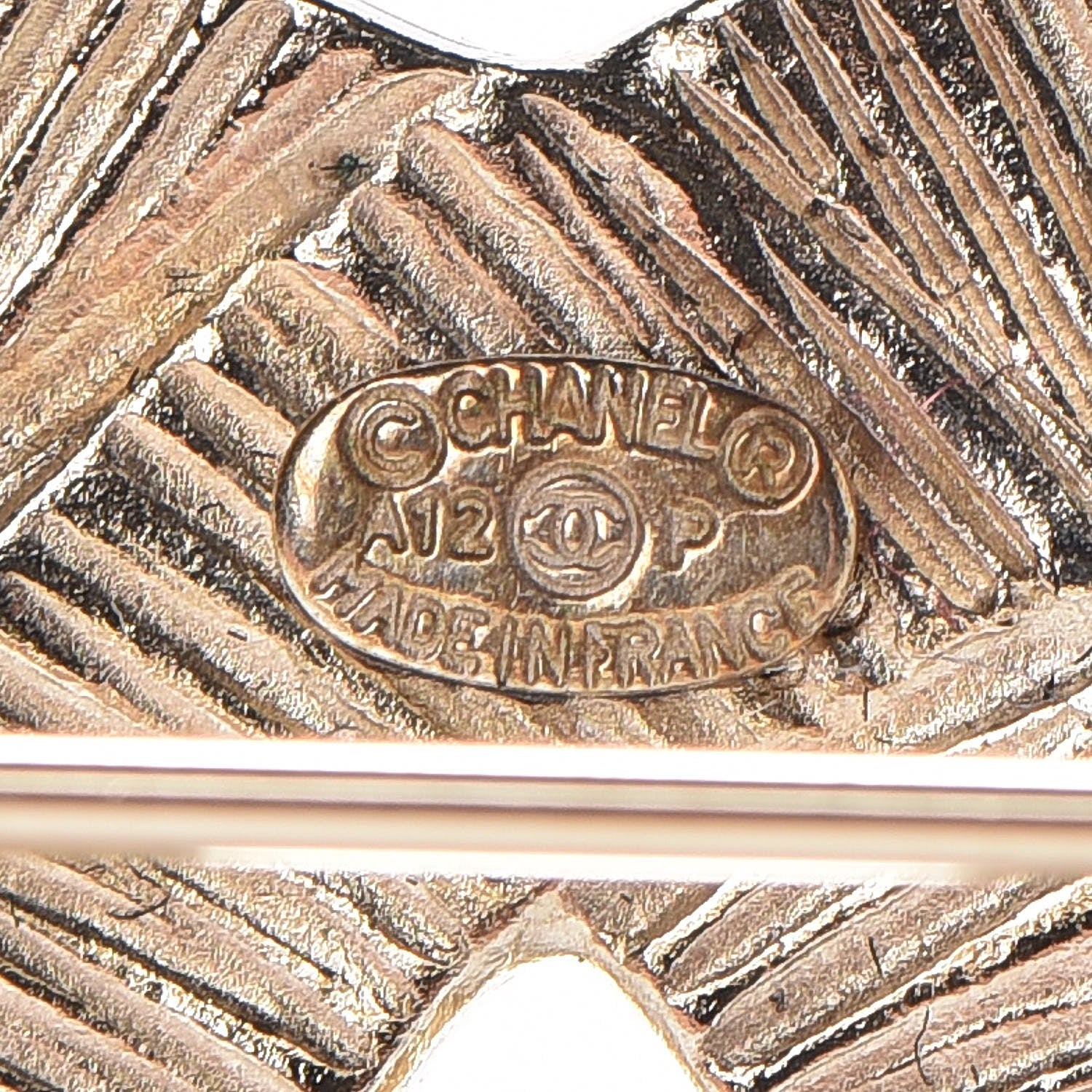 Chanel Pearl Studded CC Brooch Pin 4 of 6