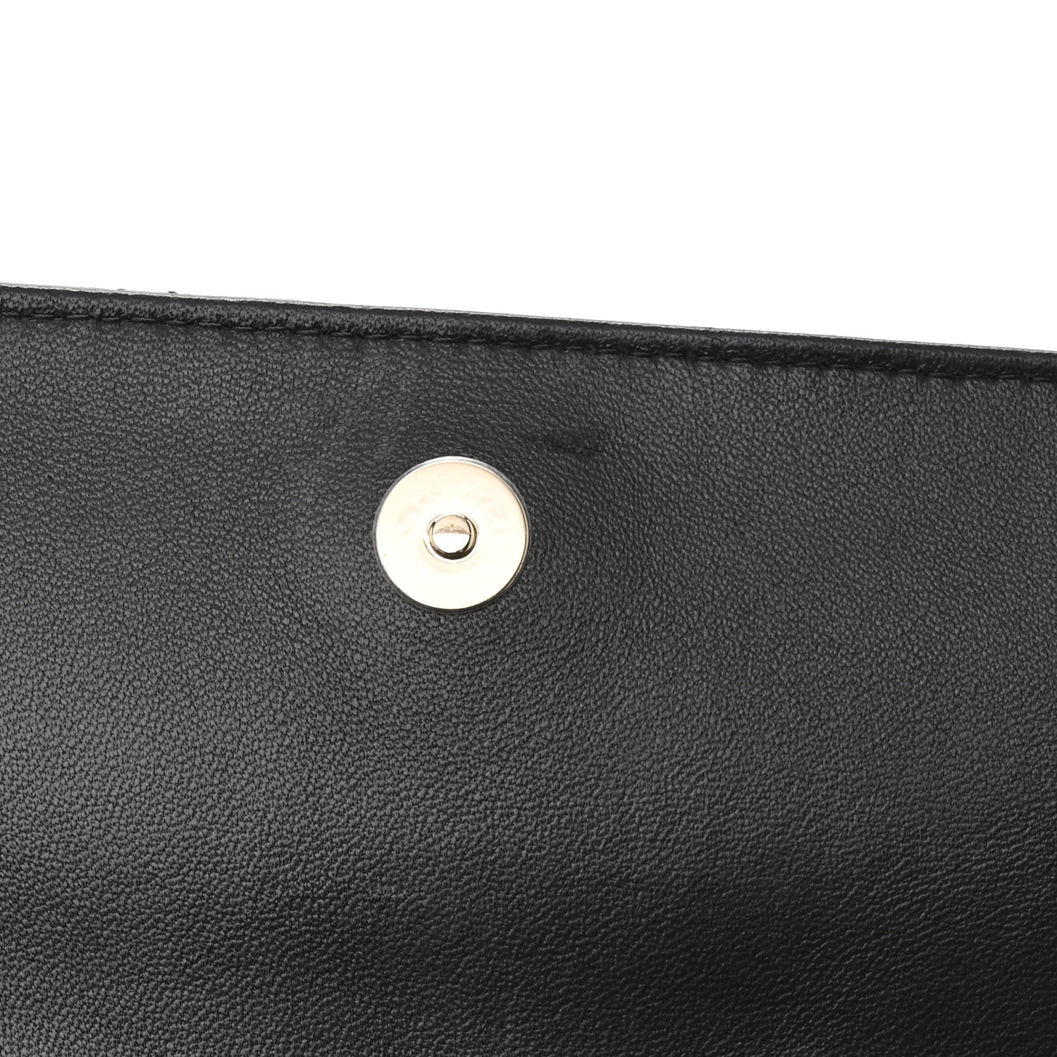 Chanel Lambskin Enamel Quilted Document Portfolio Holder Black 8 of 9