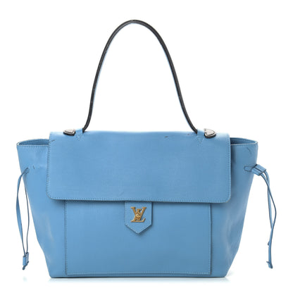 Louis Vuitton Calfskin Lockme MM Bleuet 1 of 11