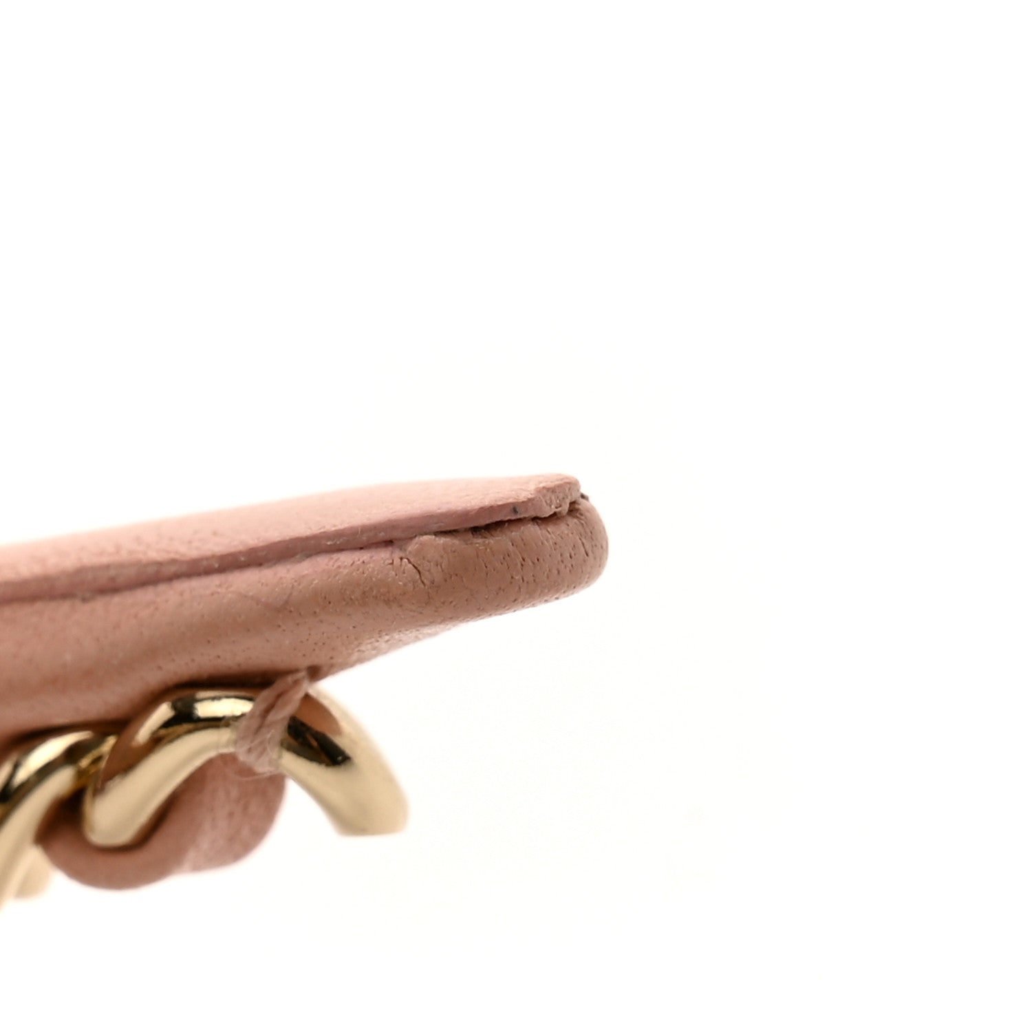Chanel Metal Lambskin CC Turnlock Chain Headband Gold Pink 4 of 5