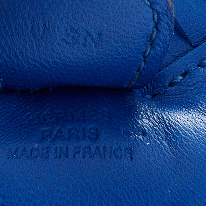 Hermes Milo Lambskin Lizard Touch Grigri Rodeo Horse Bag Charm PM Bleu France Bleu Saphir 4 of 5