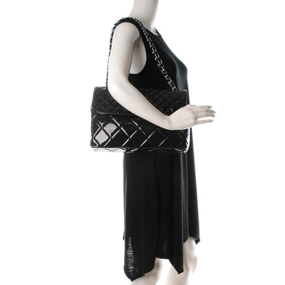 Chanel Vinyl Quilted In the Business Flap Bag Black 2 of 9