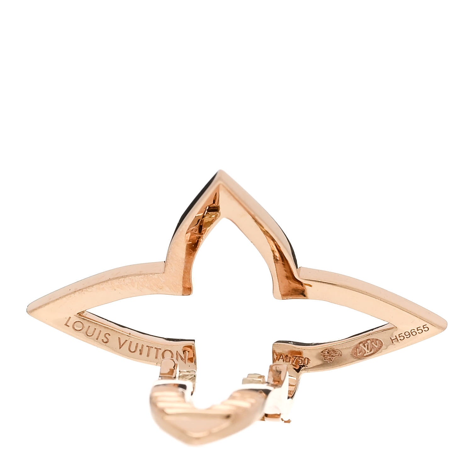 Louis Vuitton 18K Pink Gold Diamond Ombre Blossom Ear Cuff 4 of 4