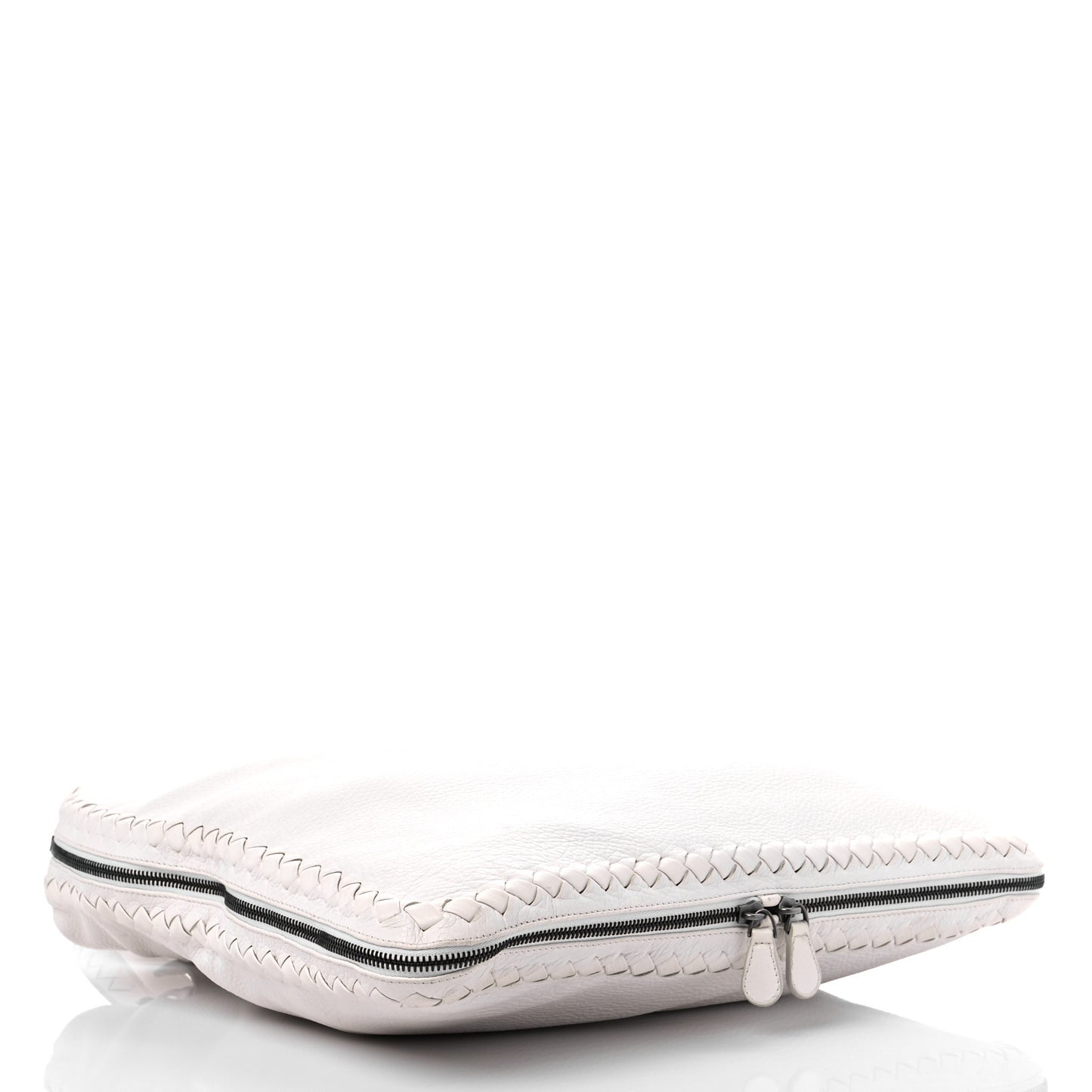 Cervo Mens Side-Zip Woven Tote White