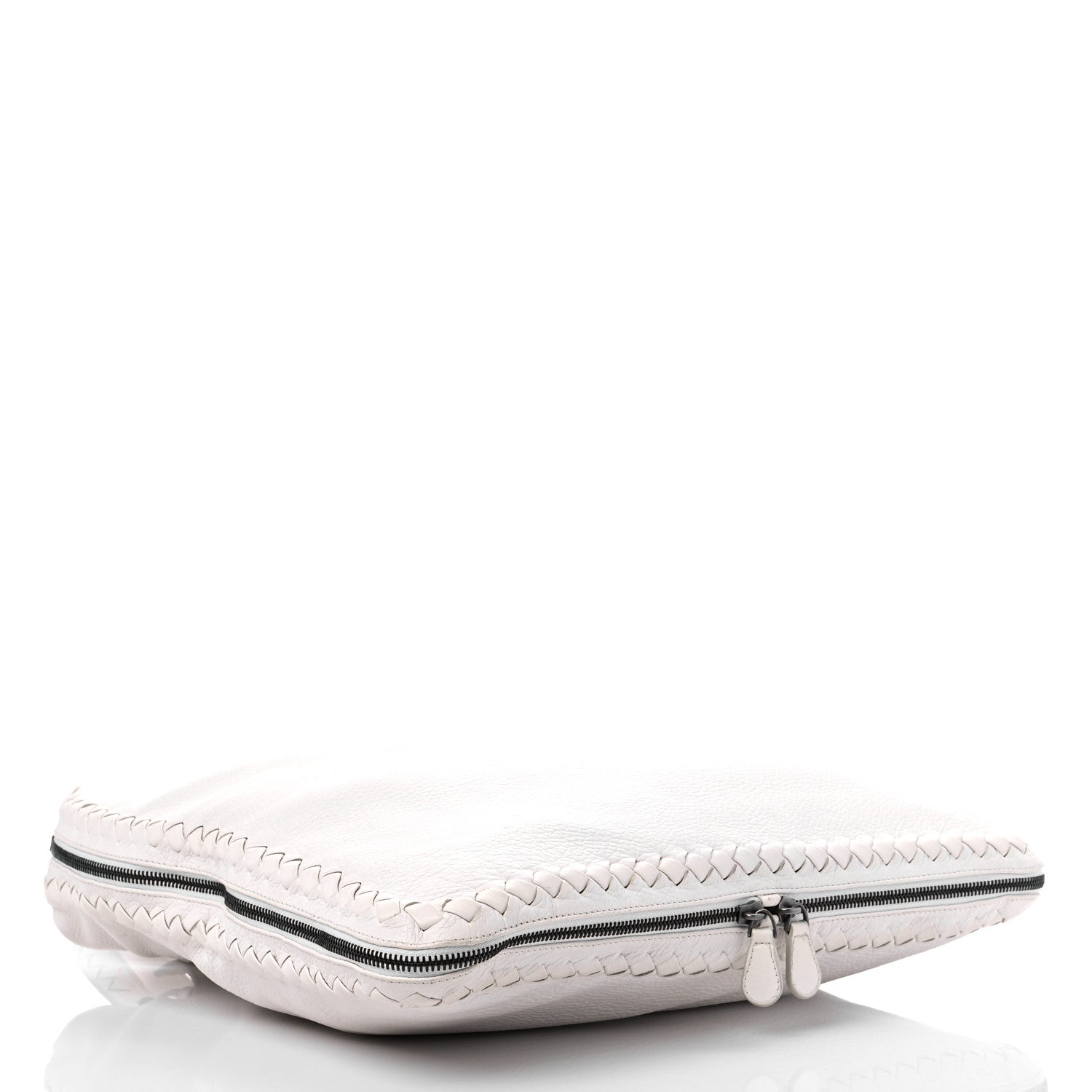 Bottega Veneta Cervo Mens Side-Zip Woven Tote White 3 of 15