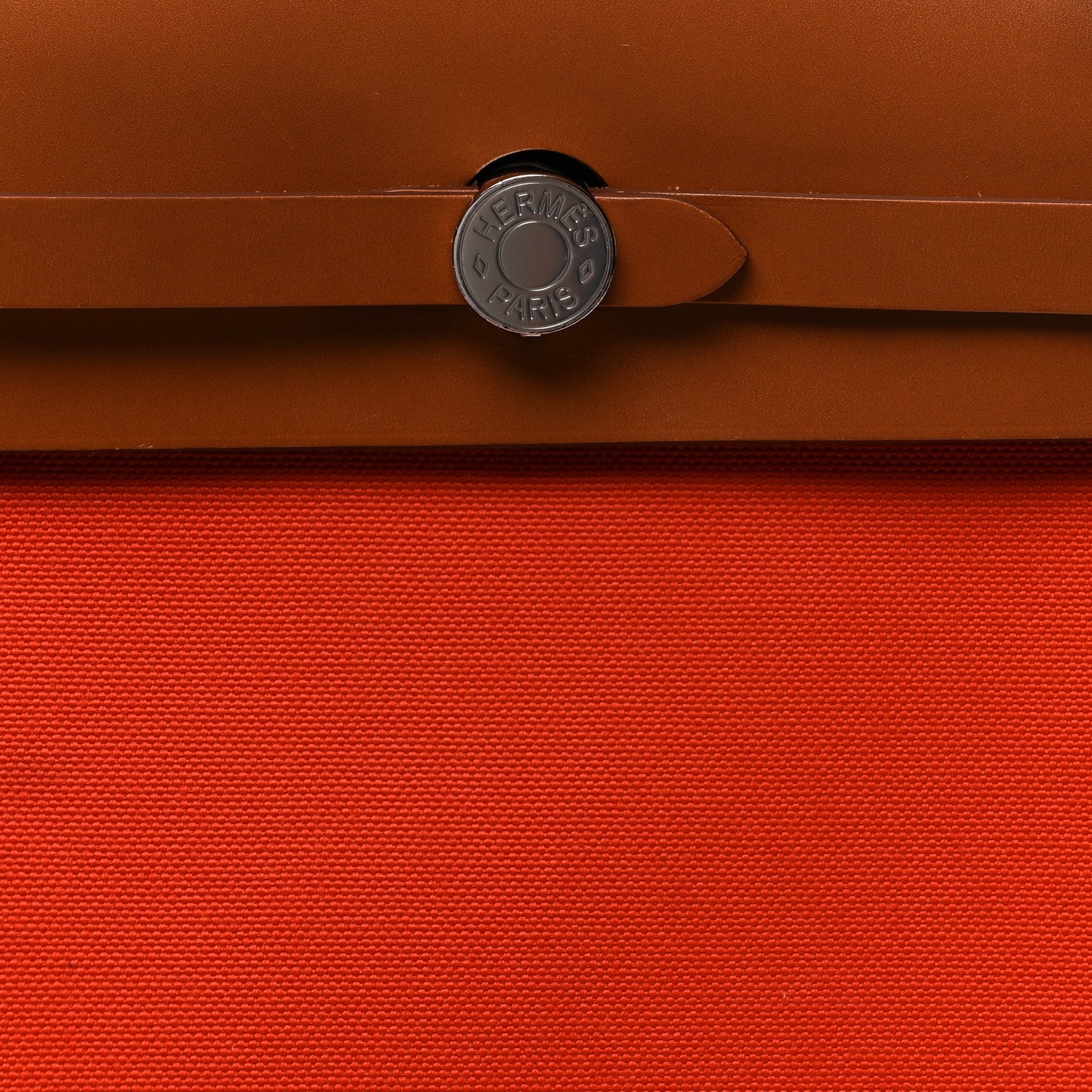 Hermes Military Toile Vache Hunter Herbag a Dos Zip Retourne Backpack Orange Mecano Fauve 8 of 10