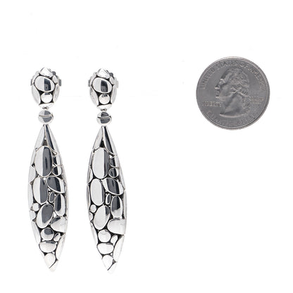 John Hardy Sterling Silver Kali Marquis Drop Earrings 2 of 5