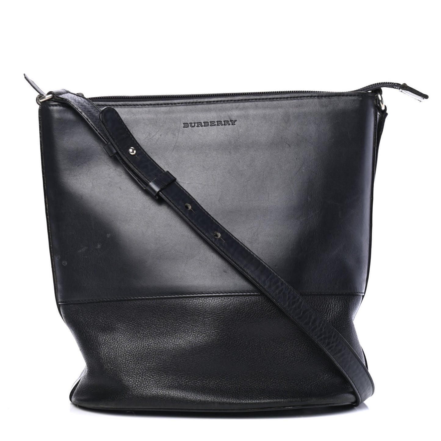 Calfskin Bucket Shoulder Bag Black