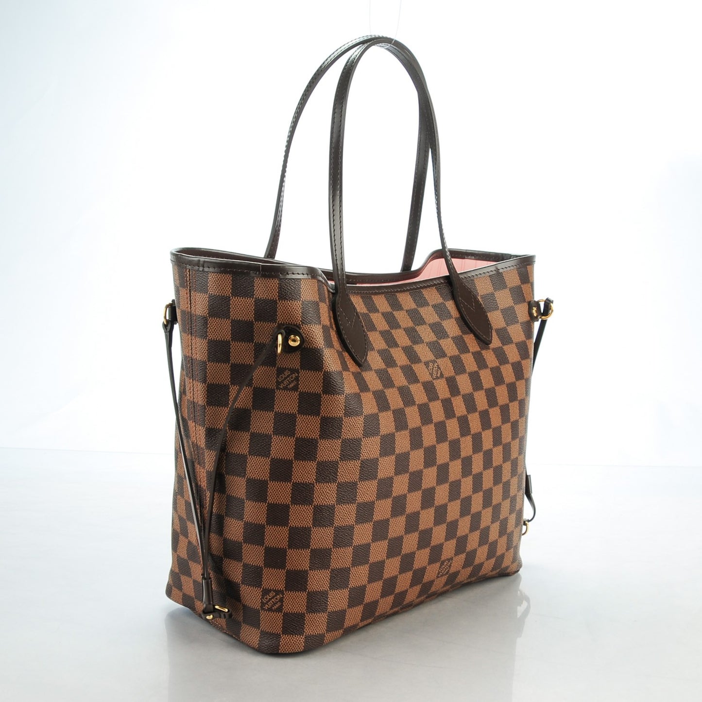 Damier Ebene Neo Neverfull MM Rose Ballerine
