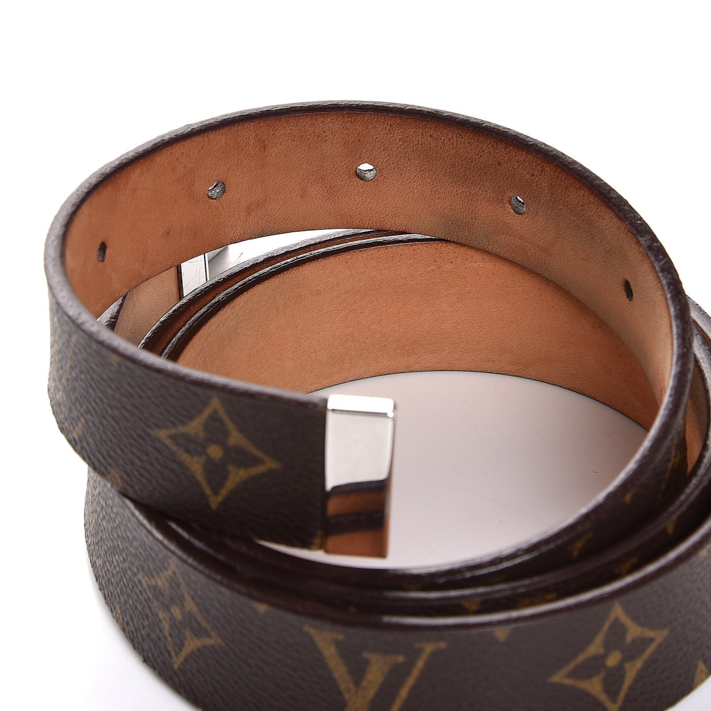 Monogram Ceinture Belt Silver 95 38