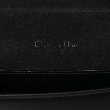 Christian Dior Calfskin Cannage Diamond Lady Dior Chain Wallet Black 5 of 10