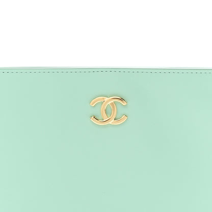 Chanel Calfskin Chick Studs Clutch Green 8 of 11