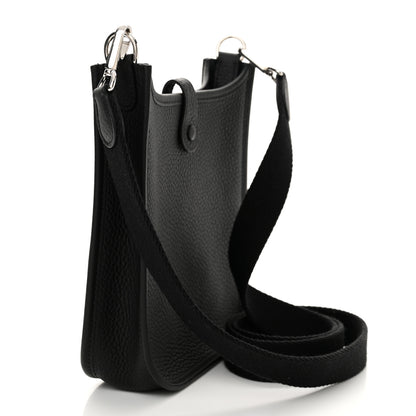 Hermes Taurillon Clemence Evelyne TPM Black 3 of 10