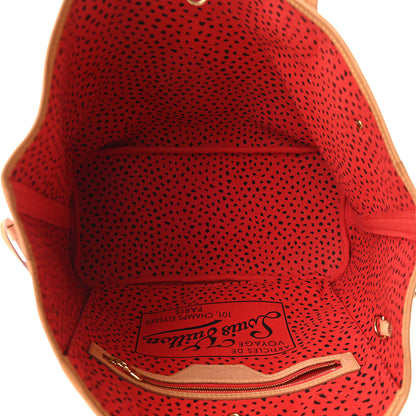 Louis Vuitton Monogram Kusama Waves Neverfull MM Red 7 of 9