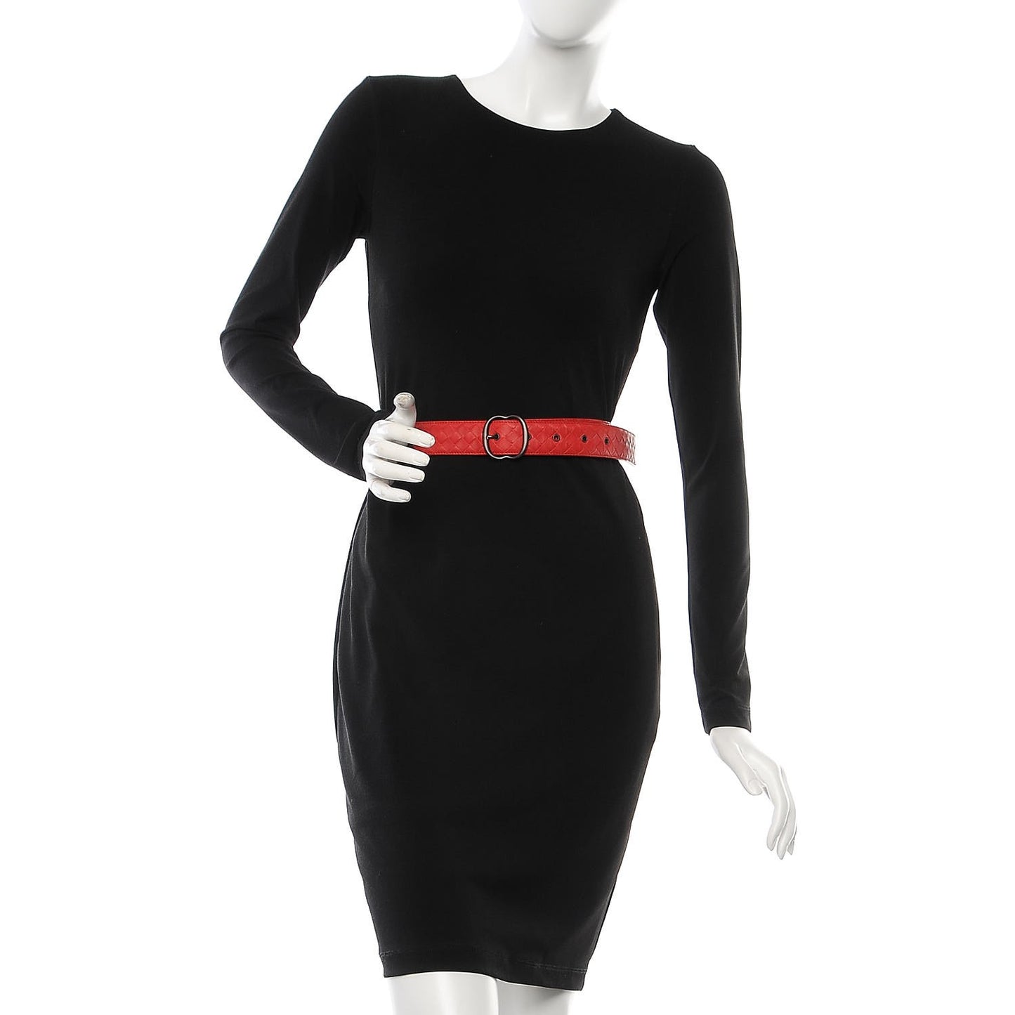 Nappa Intrecciato Belt Red