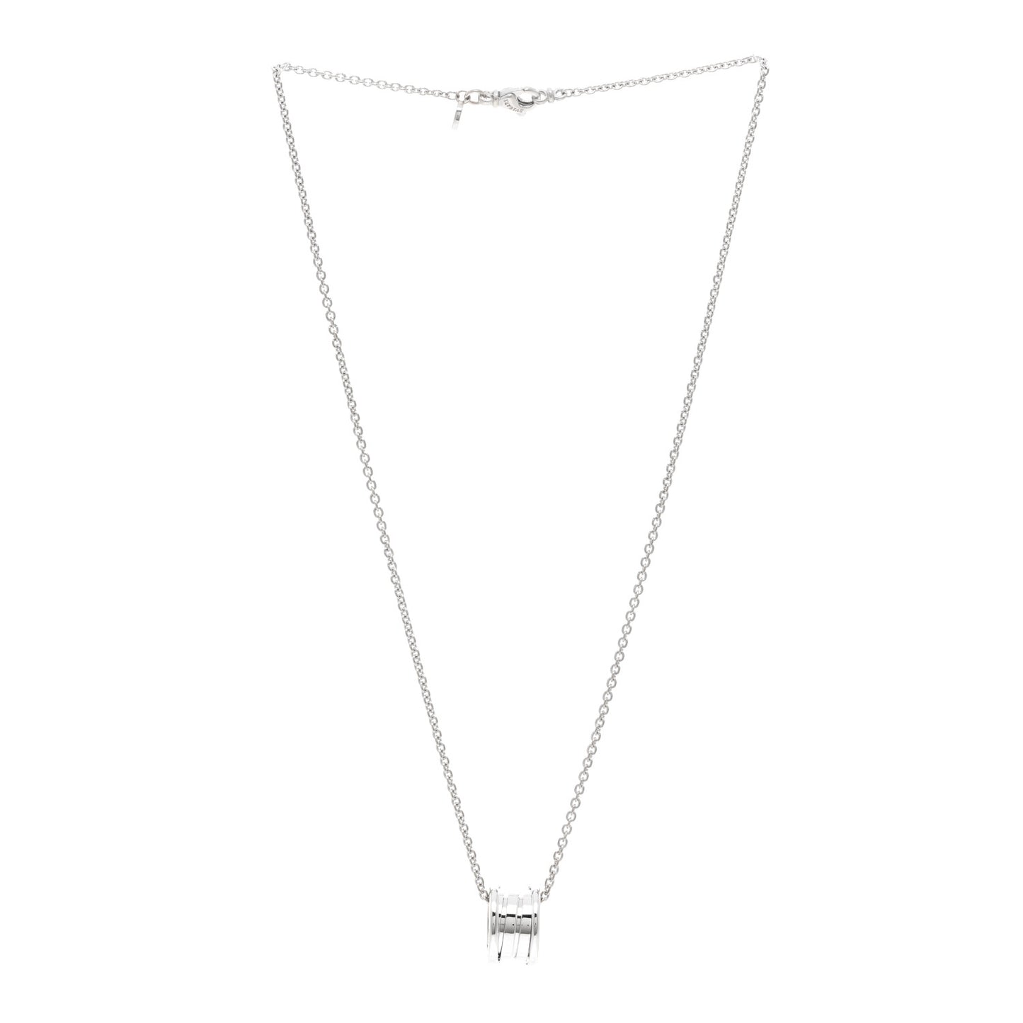 18K White Gold B.Zero1 Pendant Necklace