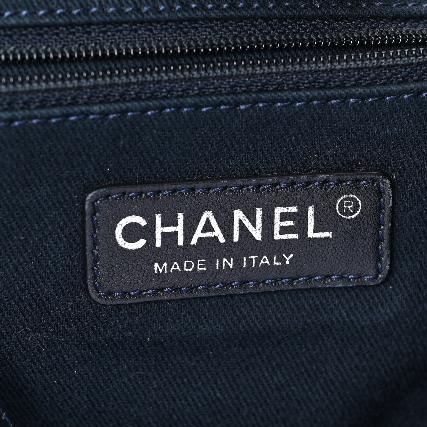 Canvas Large Deauville Tote Dark Blue