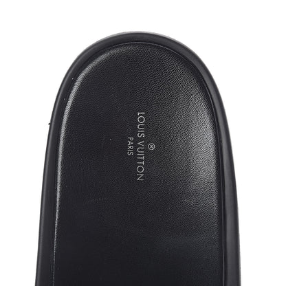 Louis Vuitton Calfskin Logo Sunbath Slide Sandals 40 Black 7 of 7