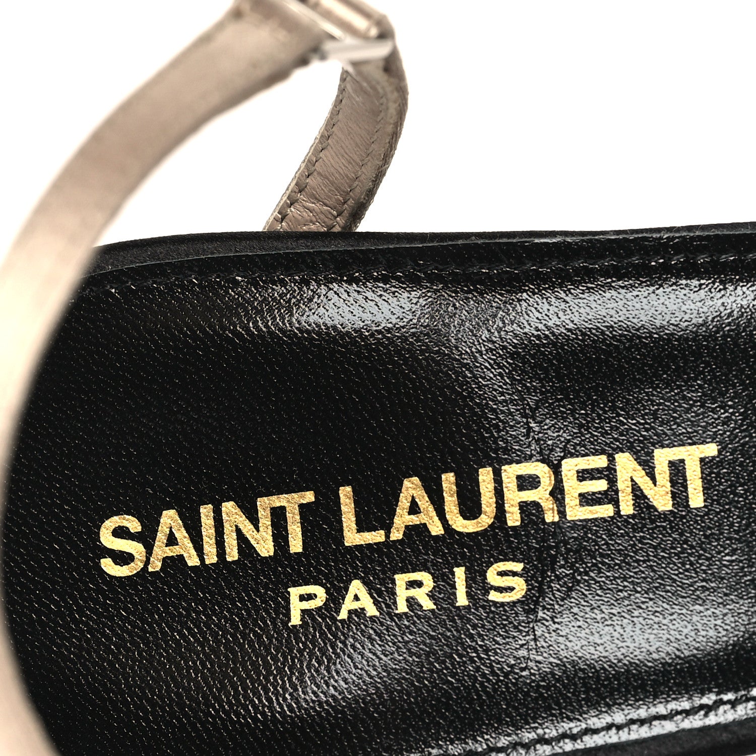 Saint Laurent Satin Nappa Killer 90mm Mules 38 Black Partridge Pink 8 of 9