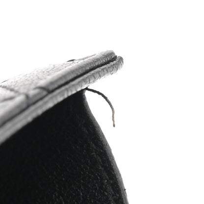 Saint Laurent Sheepskin Tri-Quilt Monogram Envelope Chain Wallet Black 11 of 12