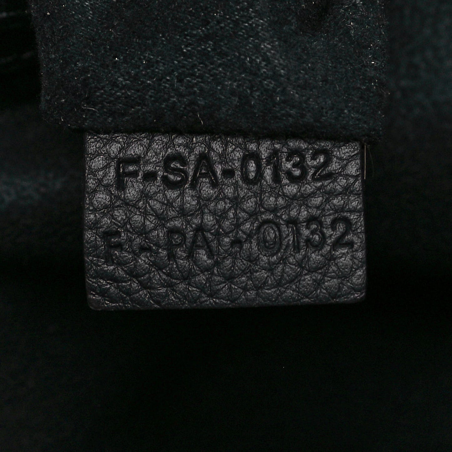 Drummed Calfskin Mini Luggage Black