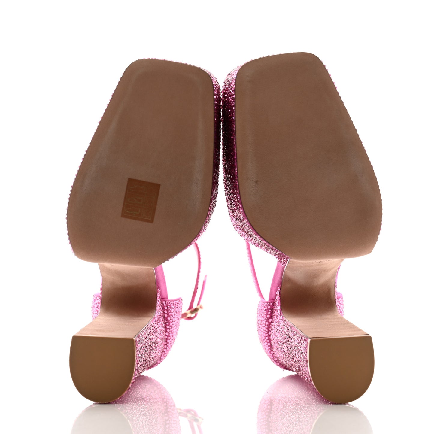 Crystal Suede Tan-Go 55/155mm Platform Pumps 39.5 Pink