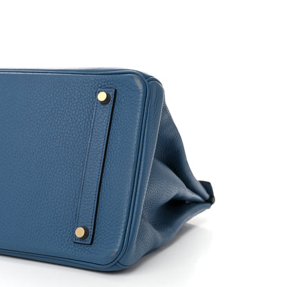 Hermes Togo Birkin 35 Bleu Agate 10 of 10