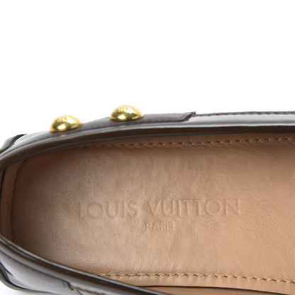 Louis Vuitton Monogram Patent Loafers 37.5 Brown 8 of 10