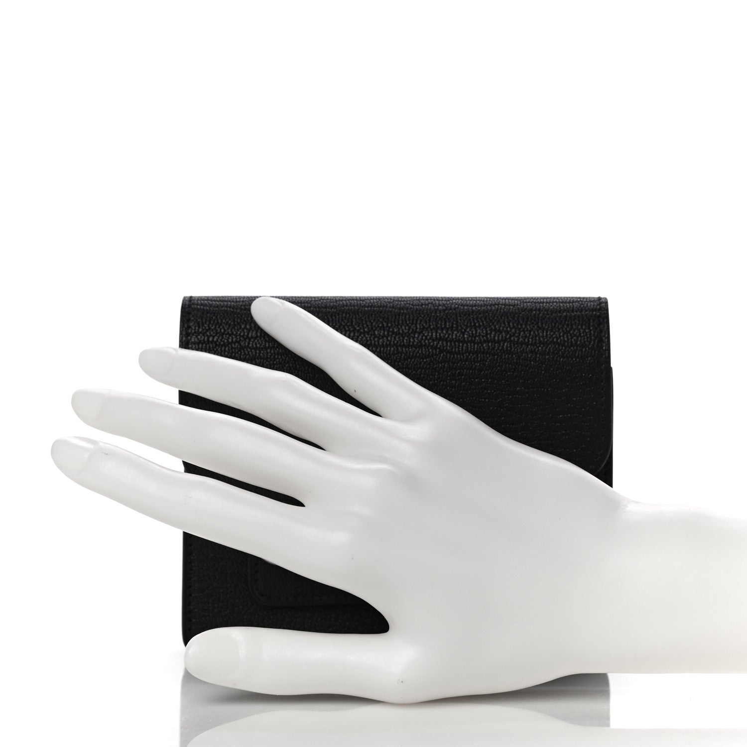 Hermes Chevre Mysore Roulis Slim Wallet Black 2 of 12