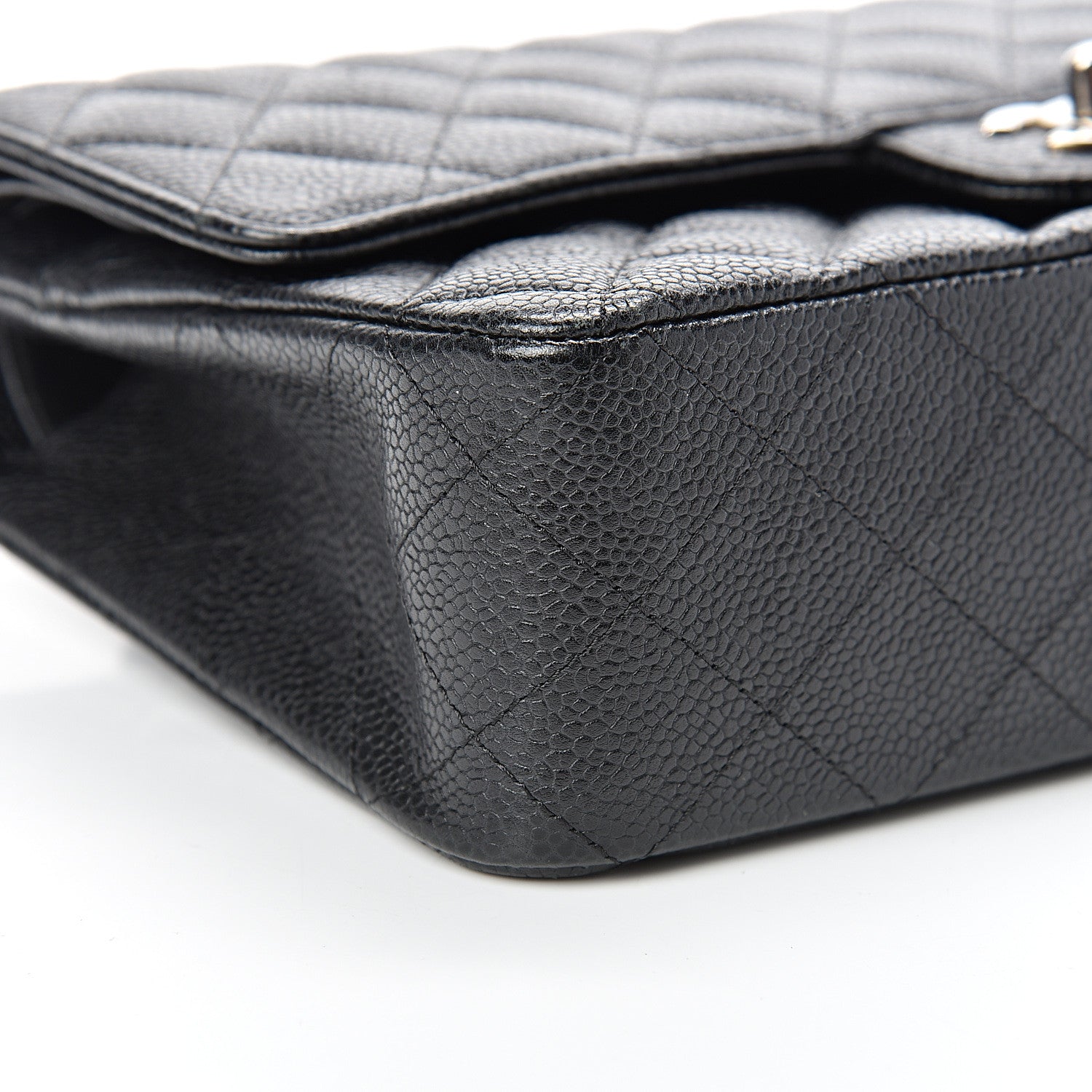 Chanel Caviar Quilted Medium Double Flap Black 8 of 13