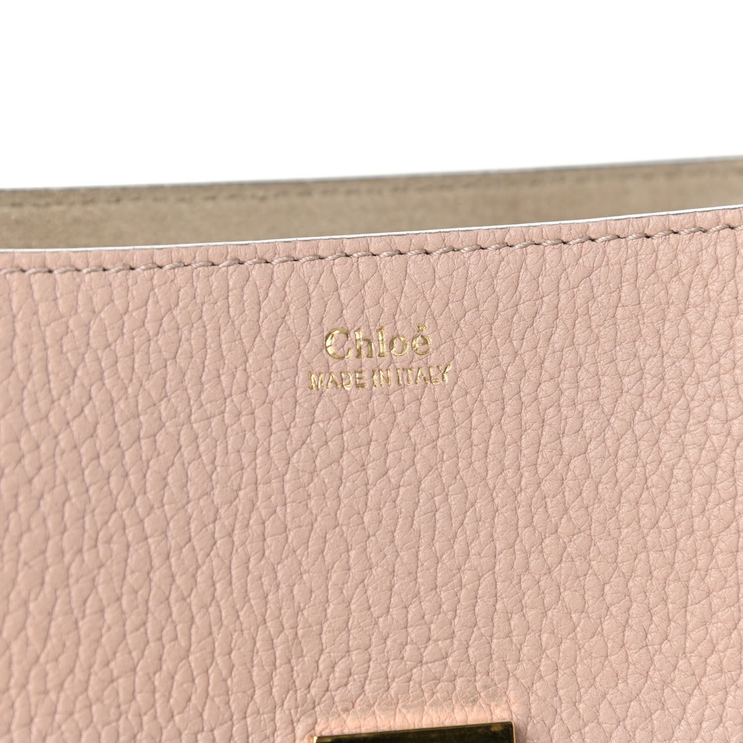 Grained Lambskin Drew Shoulder Bag Cement Pink