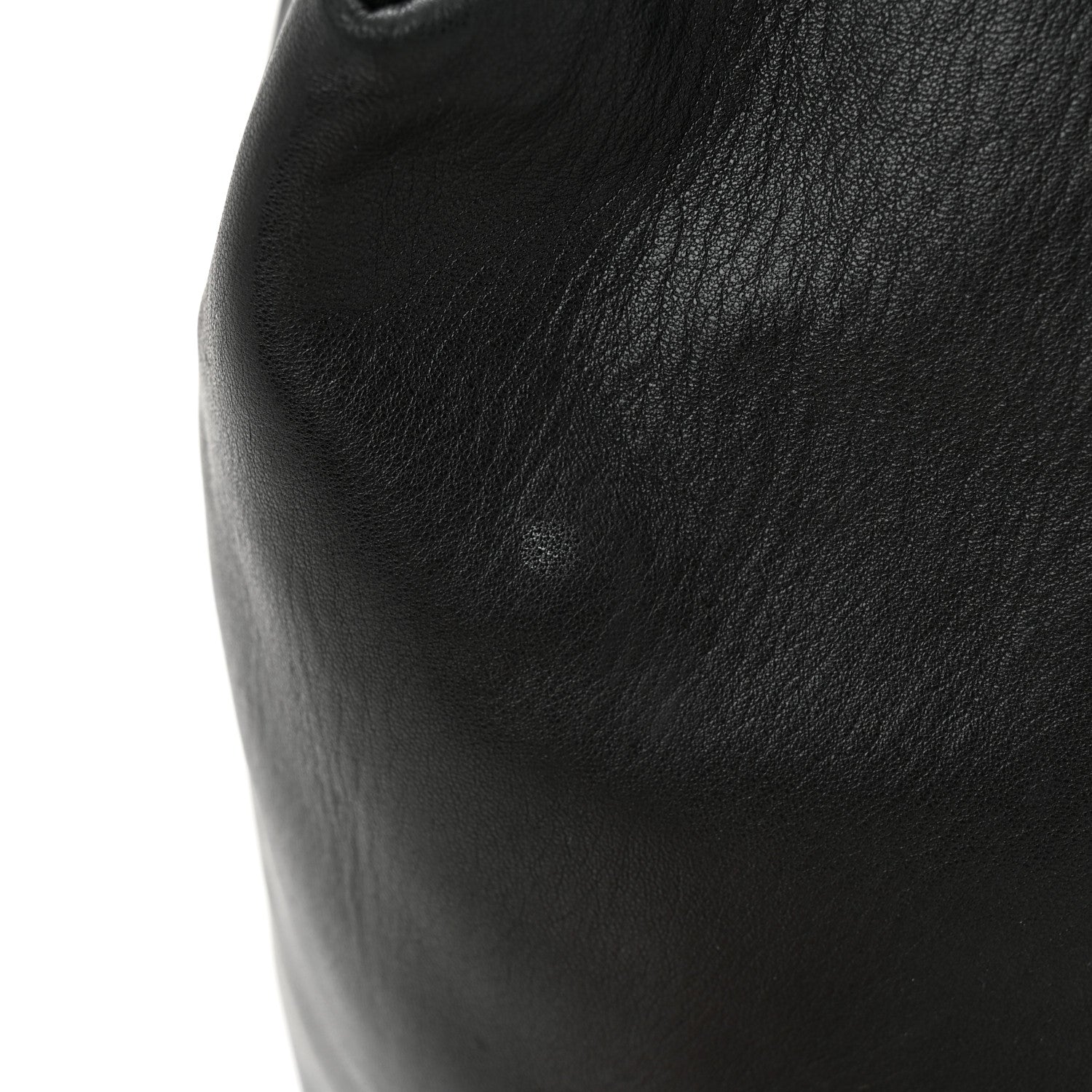 Saint Laurent Lambskin Teddy Drawstring Bag Black 12 of 12