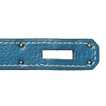 Hermes Taurillon Clemence Kelly Retourne 35 Blue Jean 6 of 10