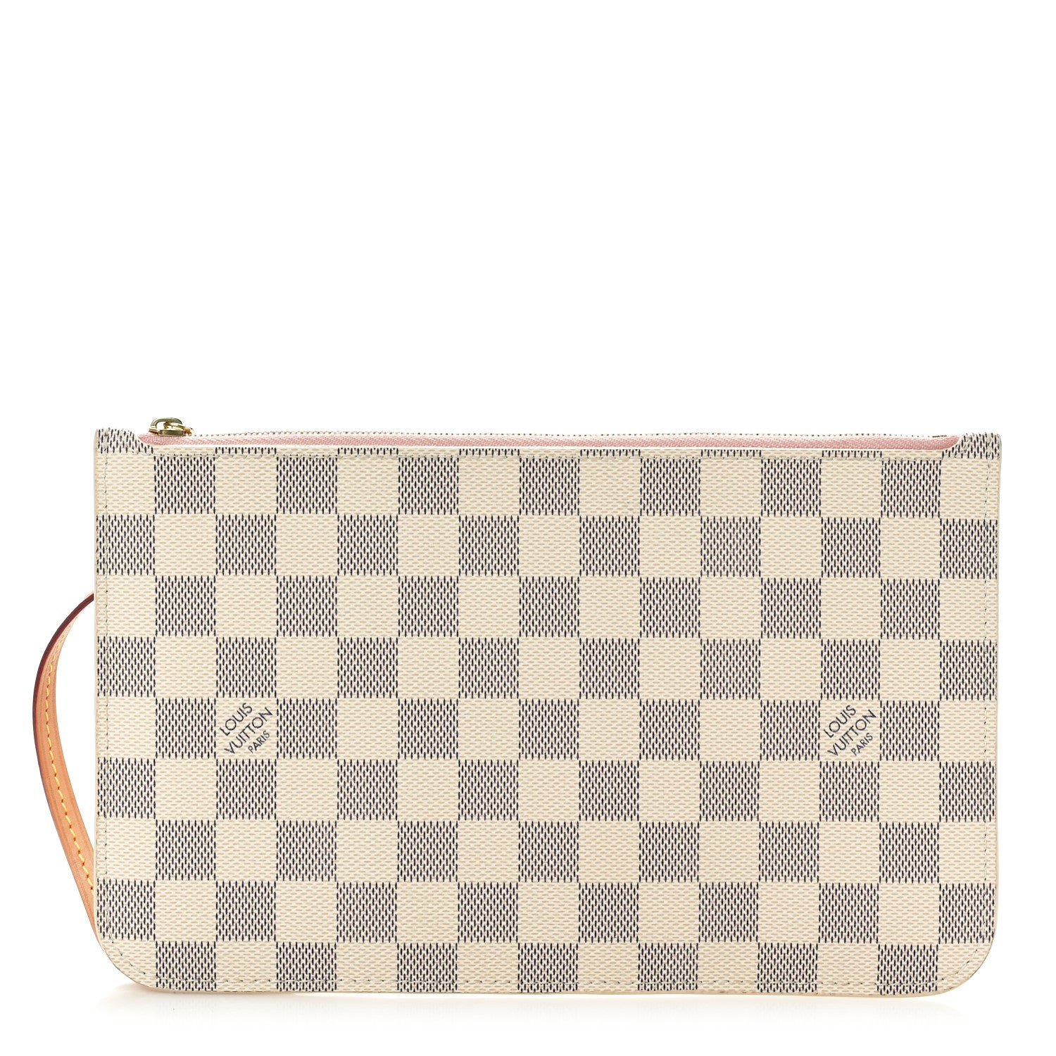 Louis Vuitton Damier Azur Neverfull MM GM Pochette Rose Ballerine 1 of 8