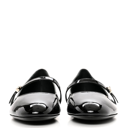 Louis Vuitton Patent Uniformes Ballerina Flat 37 Black 2 of 8