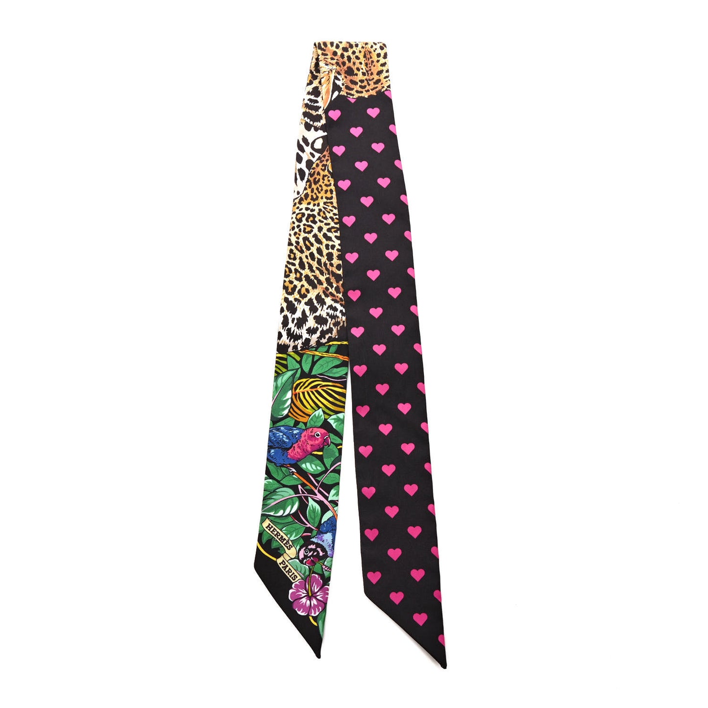 Silk Jungle Love Love Twilly Black Vert Rose Vif