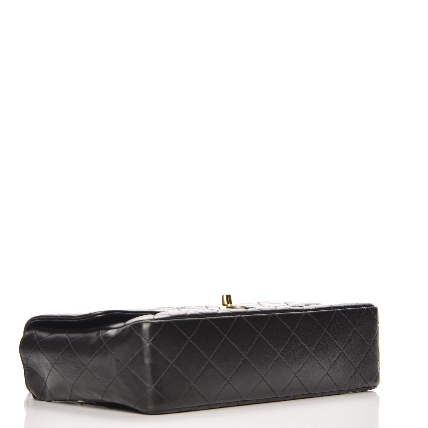 Chanel Lambskin Quilted Medium Rectangular Kelly Flap Bag Black 4 of 11