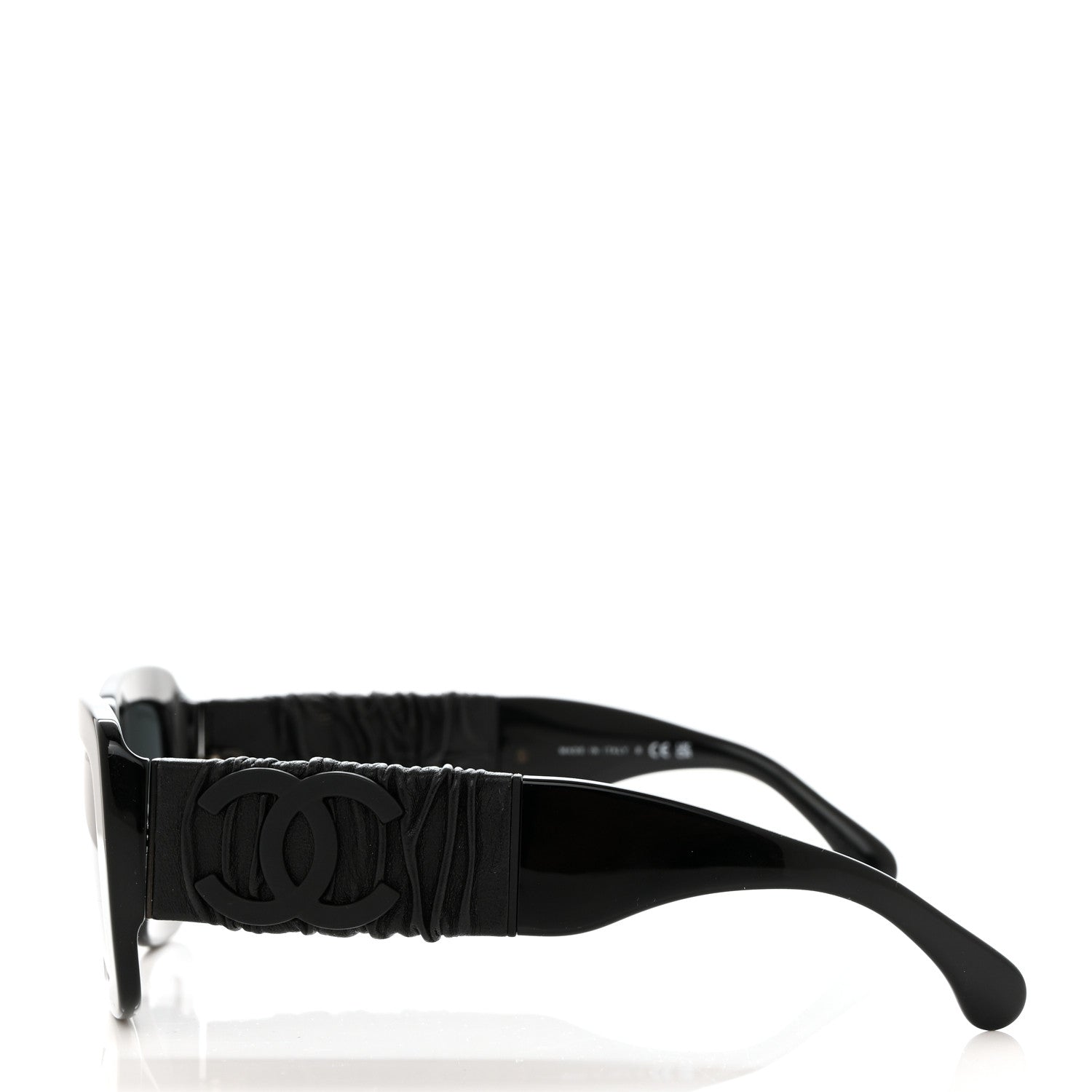 Chanel Acetate Calfskin Polarized Square Sunglasses 5473-Q-A Black 3 of 7