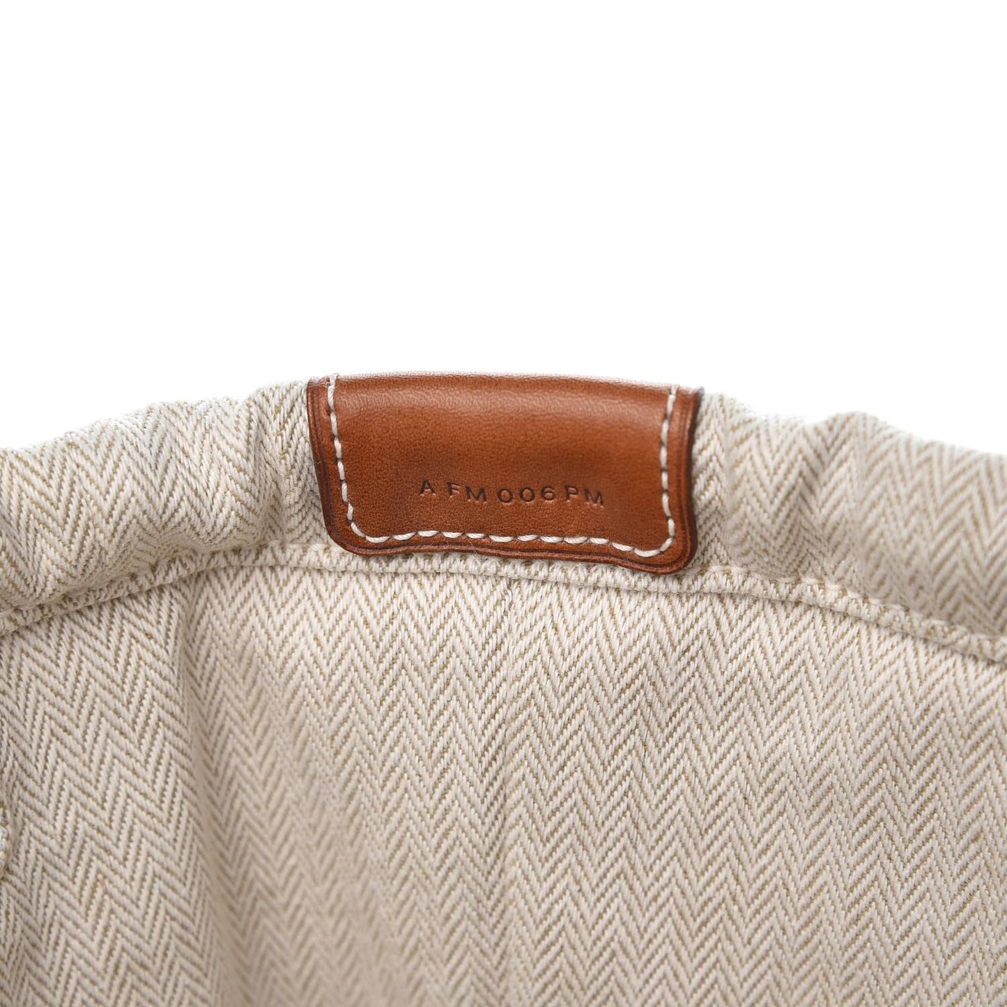 Canvas Barenia Fourbi 25 MM Pouch Naturel Fauve