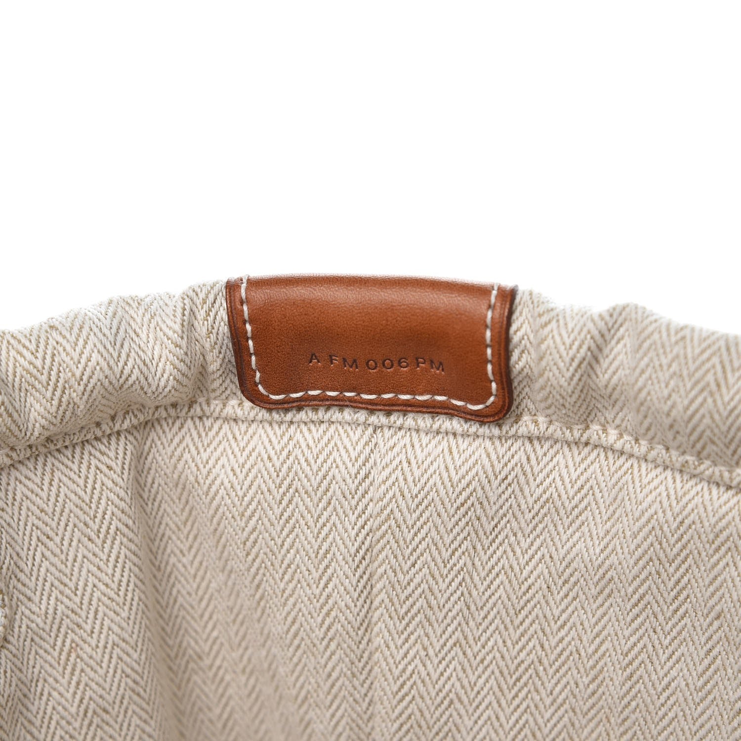 Hermes Canvas Barenia Fourbi 25 MM Pouch Naturel Fauve 7 of 8